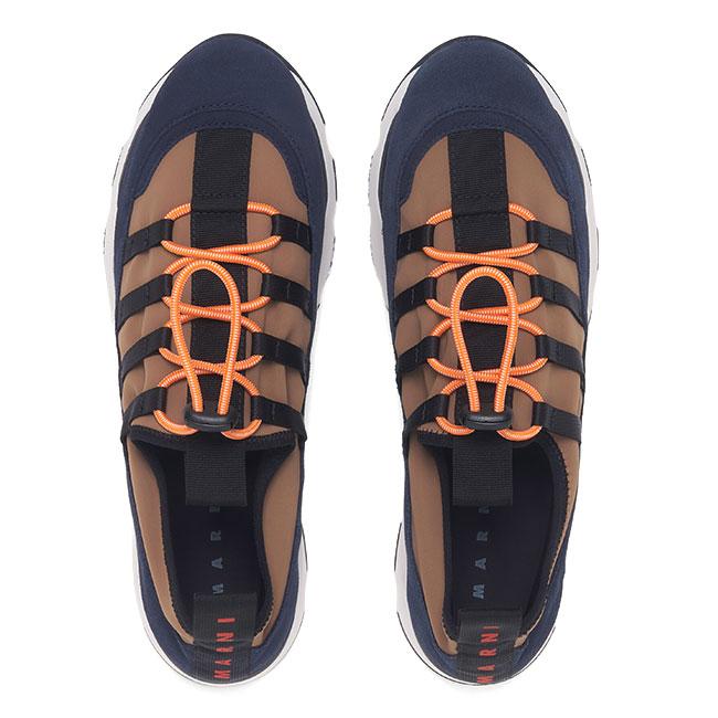 MARNI マルニ レースアップ ランニングスニーカー SNZU019302 P7616 シューズ メンズの画像