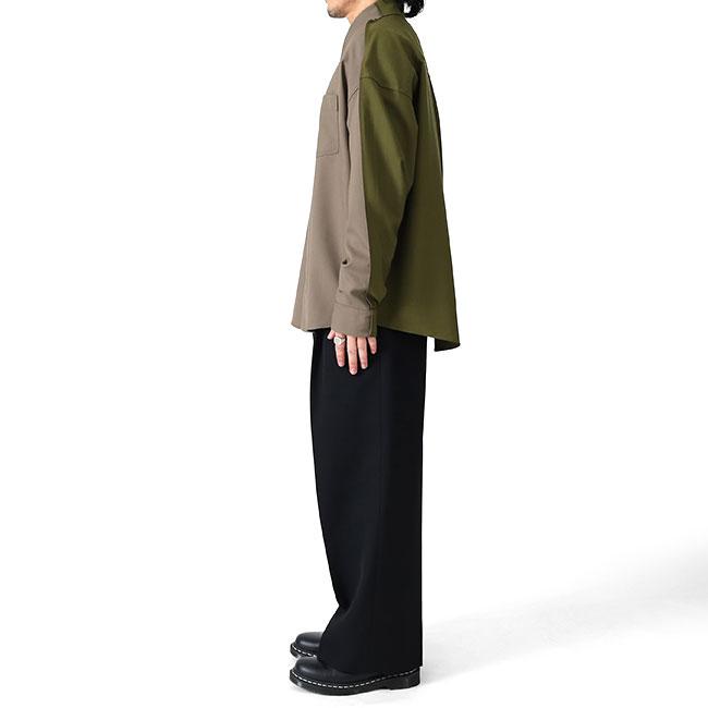 MARNI マルニ トロピカルウール パッチワークシャツ CUMU0375Q0 UTW83 長袖シャツ メンズの画像