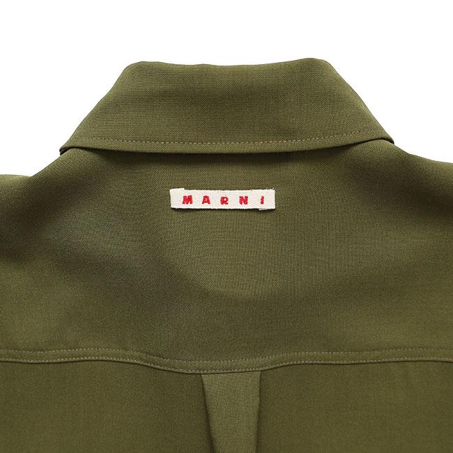 MARNI マルニ トロピカルウール パッチワークシャツ CUMU0375Q0 UTW83 長袖シャツ メンズの画像