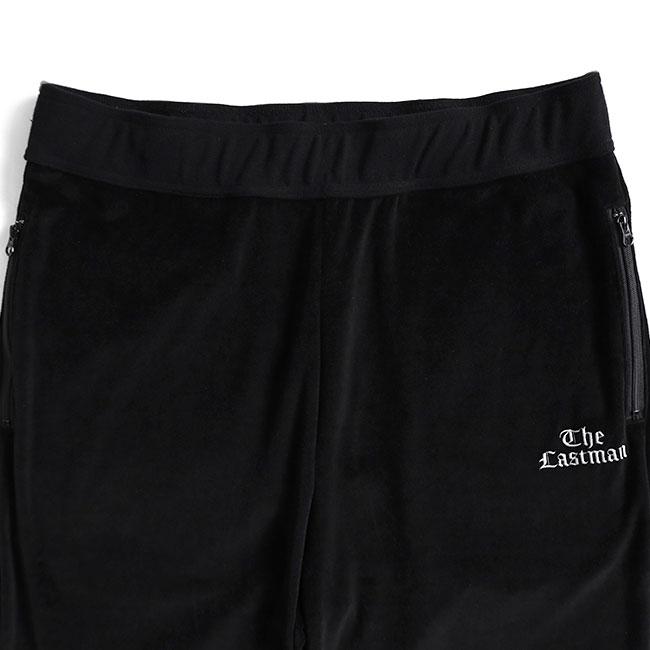 LASTMAN ラストマン ベロア トラックパンツ 251LM-CT02 ジャージ 黒