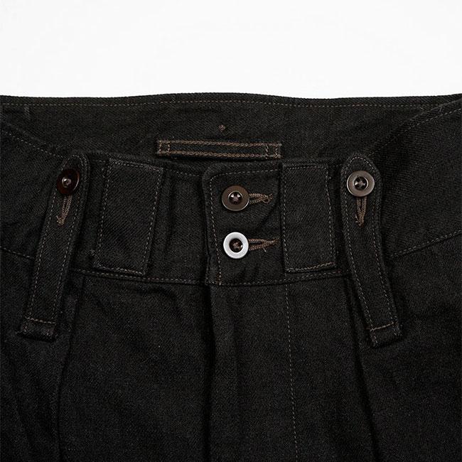 Nigel Cabourn ナイジェルケーボン 50s BRITISH ARMY PANT ブリティッシュアーミーパンツ ブラックデニム 80500050031 ジーンズ 黒 メンズの画像