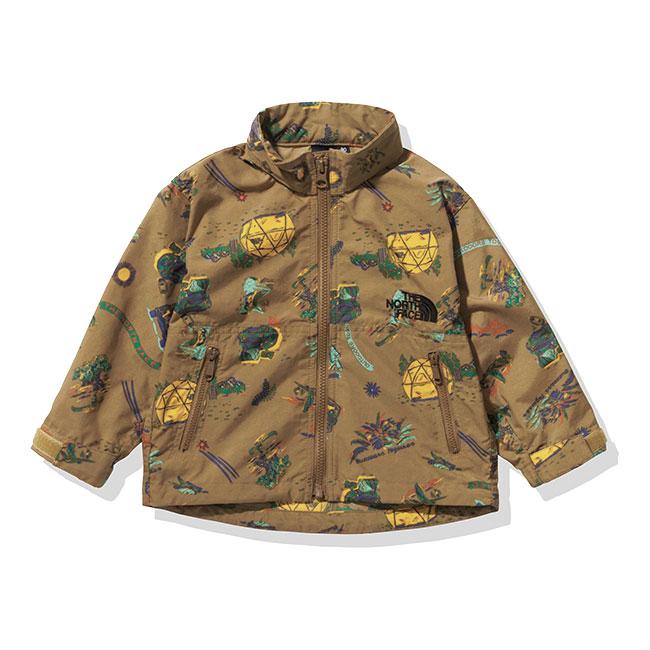 美品　THE NORTH FACE 動物柄 ジャケット 110 THE NORTH FACE ノースフェイス 総柄 ノベルティ コンパクトジャケット