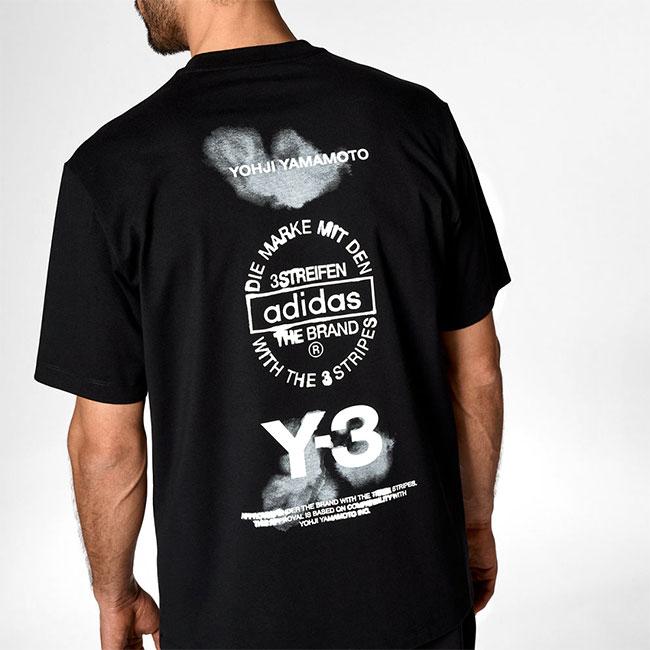 Y-3 ワイスリー グラフィック バックロゴ Tシャツ JX4745 黒 ブラック 