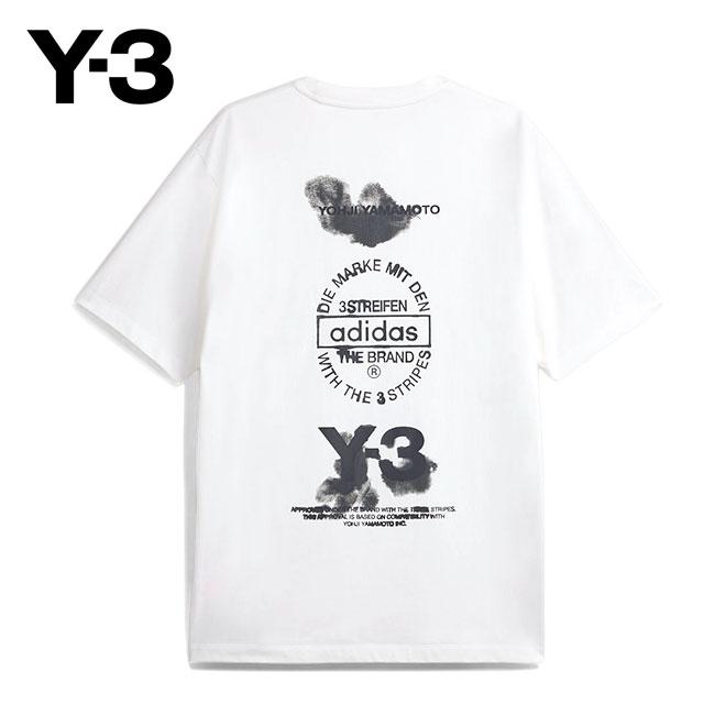 Y-3 ワイスリー グラフィック バックロゴ Tシャツ JZ0712 白 ホワイト
