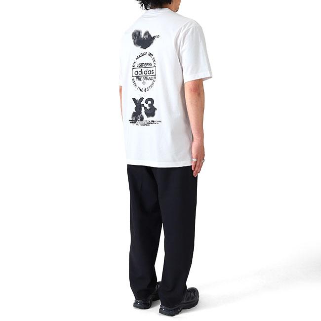 Y-3 ワイスリー グラフィック バックロゴ Tシャツ JZ0712 白 ホワイト