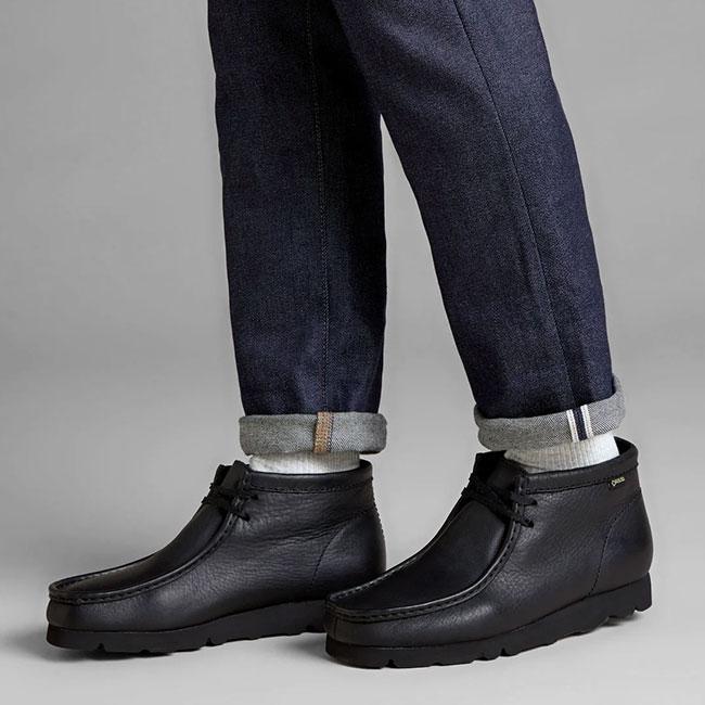 クラークスgore-tex　clarks gtx レザー CLARKS クラークス Wallabee BT GTX レザー ワラビーブーツ