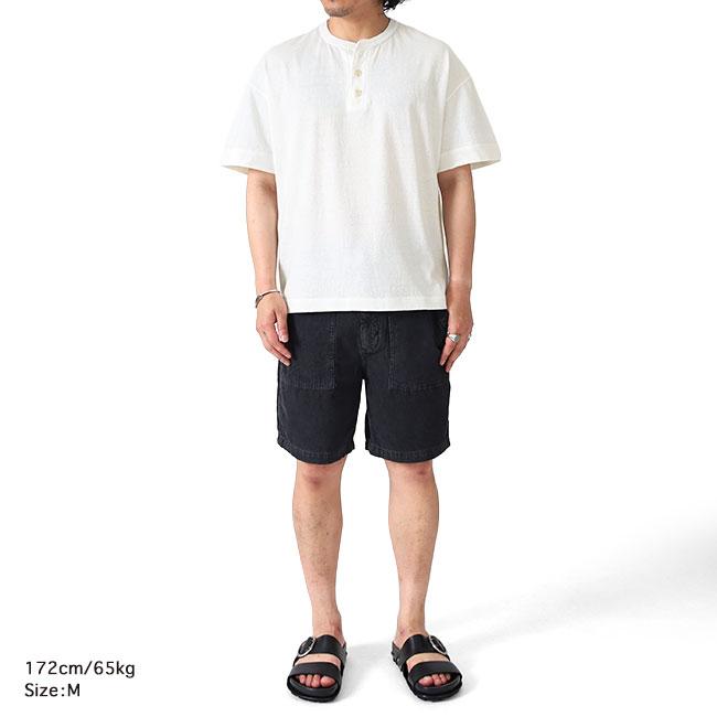 DENHAM デンハム A IN U HENLEY NECK TEE ヘンリーネックTシャツ