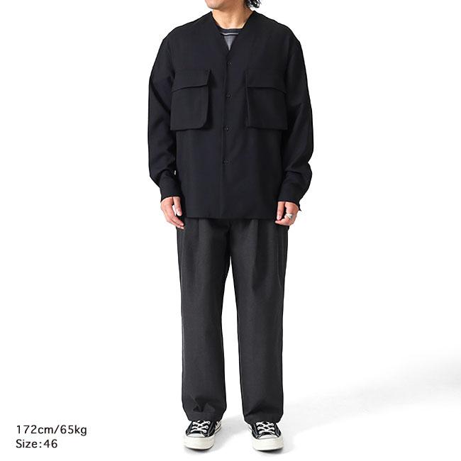 Still By Hand スティルバイハンド コットンシャンブレー素 2タック