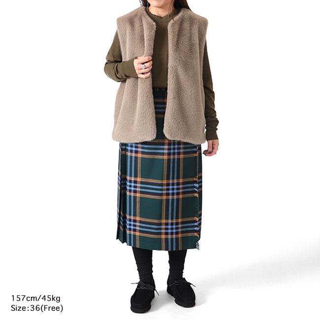 TIME SALE] LE GLAZIK ルグラジック ファーベスト LG-A0454 FEP ジレ