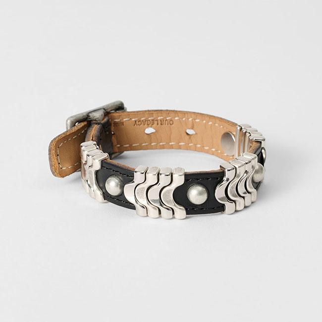Our Legacy アワーレガシー WAVE BRACELET クロムエクセル レザー