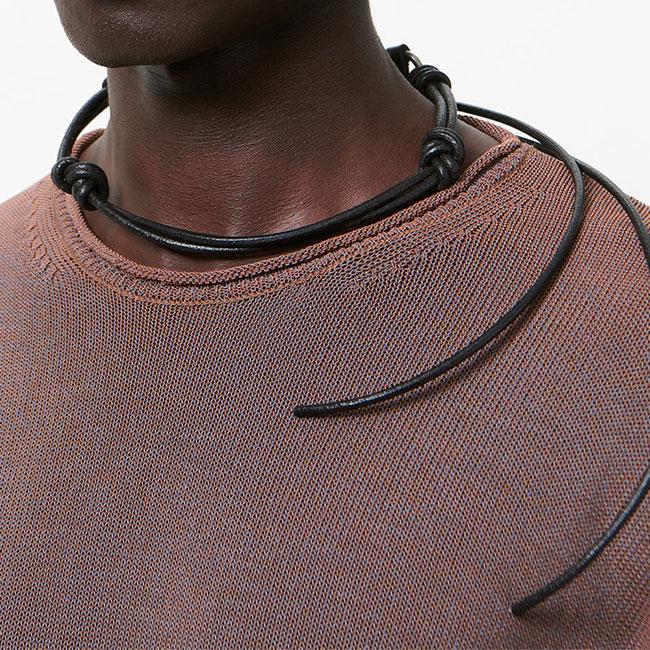 Our Legacy アワーレガシー UDON LADON レザー ネックレス A4258UB