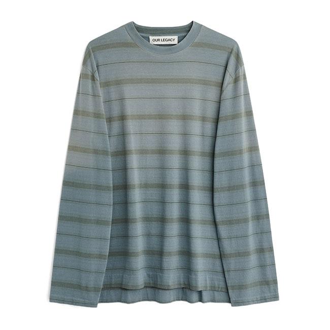 Our Legacy アワーレガシー BOX LONGSLEEVE オーバーダイ ボーダー