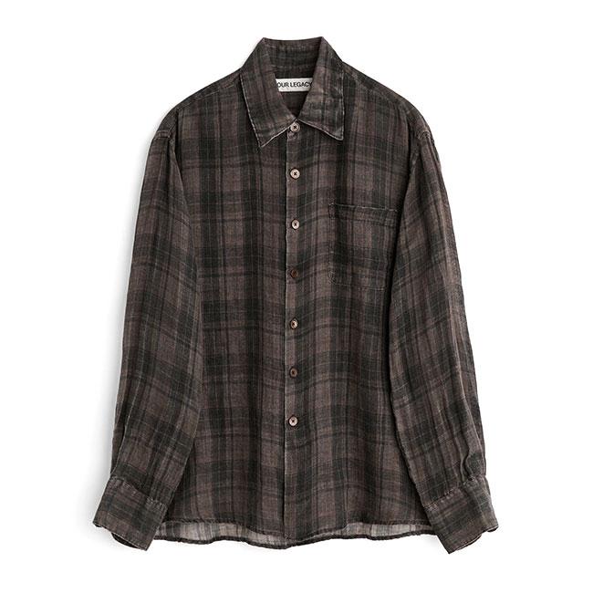 OUR LEGACY オーバーサイズチェックシャツ 長袖 46 Our Legacy アワーレガシー ABOVE SHIRT アバブシャツ オーバーサイズ