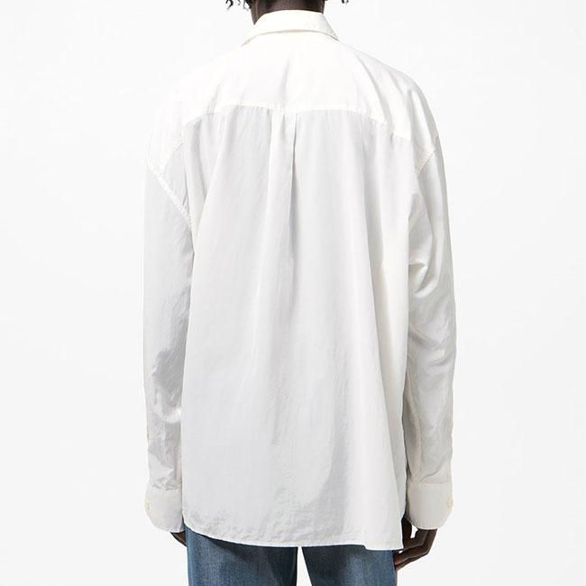 Our Legacy アワーレガシー BORROWED SHIRT オーバーサイズ ボローシャツ M2262BCW 白 ホワイト 長袖シャツ メンズの画像