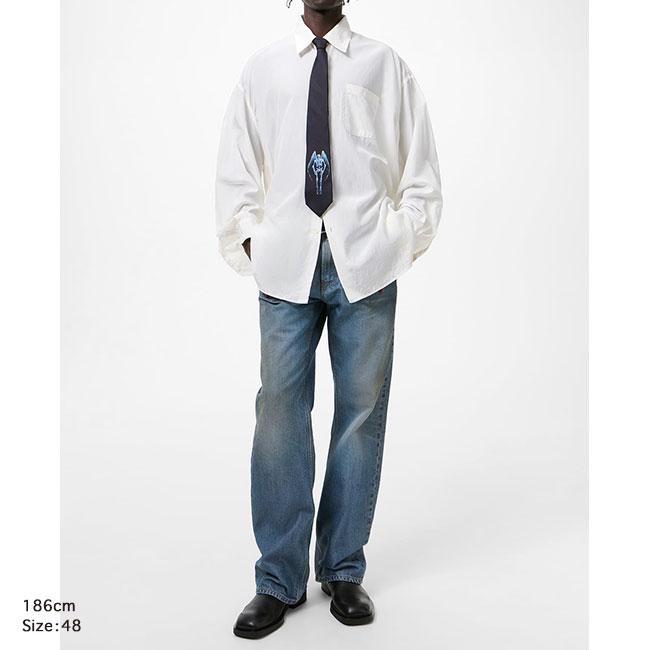 Our Legacy アワーレガシー BORROWED SHIRT オーバーサイズ ボローシャツ M2262BCW 白 ホワイト 長袖シャツ メンズの画像