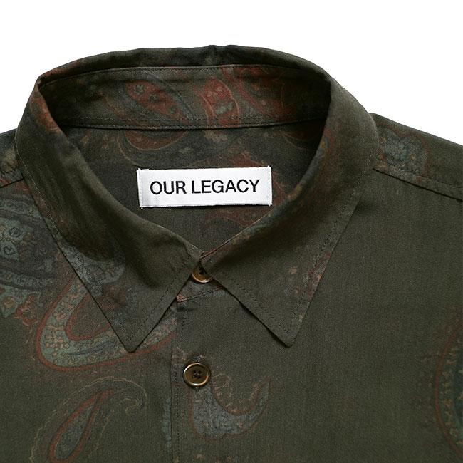 OUR LEGACY コットンフローラルプリントシャツ 46 OUR LEGACY (アワーレガシー) メンズ シャツ 長袖 レーヨン ペイズリー