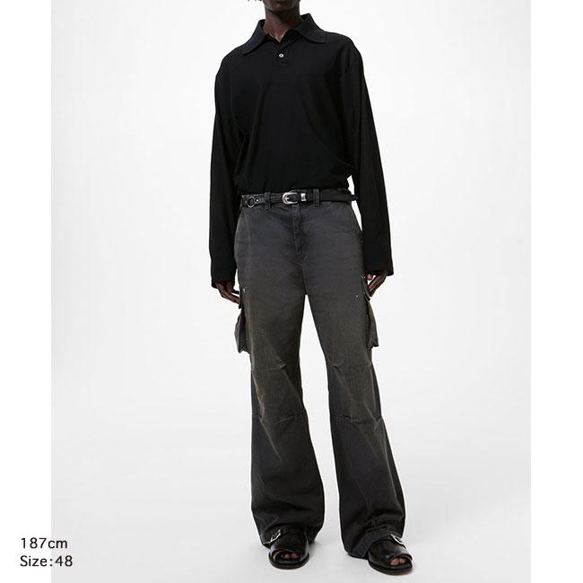 Our Legacy アワーレガシー MOUNT CARGO ウォッシュ加工 ヘリンボーン カーゴパンツ M2264MCJH メンズの画像