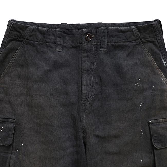 Our Legacy アワーレガシー MOUNT CARGO ウォッシュ加工 ヘリンボーン カーゴパンツ M2264MCJH メンズの画像
