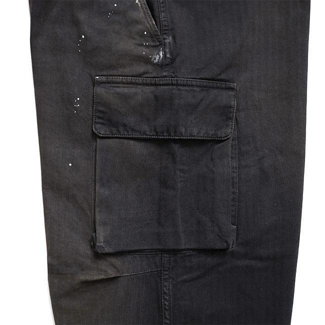 Our Legacy アワーレガシー MOUNT CARGO ウォッシュ加工 ヘリンボーン カーゴパンツ M2264MCJH メンズの画像