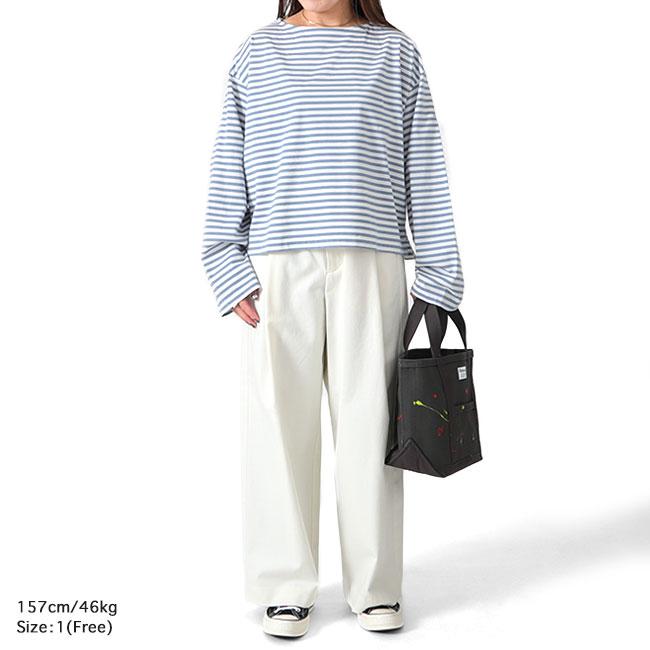 SALE] ORCIVAL オーシバル ワイド クルーネック ボーダー カットソー