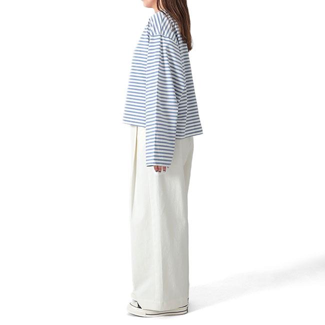 TIME SALE] ORCIVAL オーシバル ワイド クルーネック ボーダー