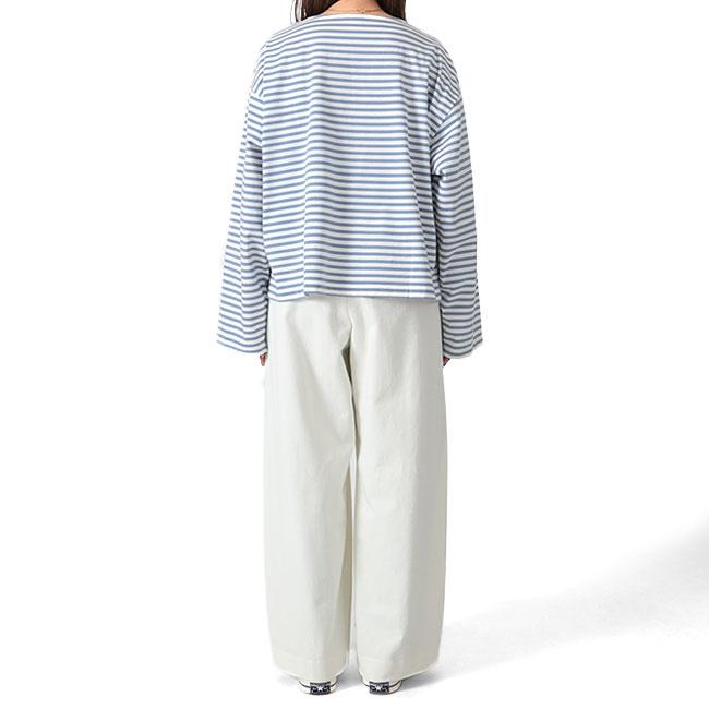 SALE] ORCIVAL オーシバル ワイド クルーネック ボーダー カットソー