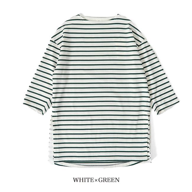 TIME SALE] ORCIVAL オーシバル ボートネック ワイドチュニック
