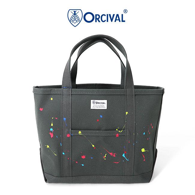 ORCIVAL オーシバル　ペイント キャンバストートバッグ ORCIVAL オーシバル ペイント キャンバス トートバッグ ミディアム OR