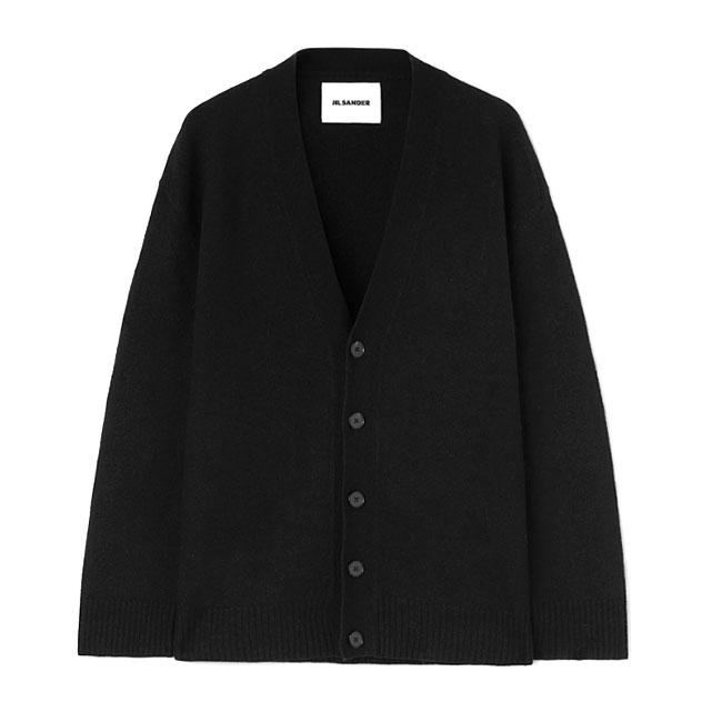 JIL SANDER ジルサンダー ウール カーディガン J22HP0005 J14506 黒 