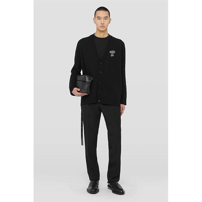 JIL SANDER ジルサンダー ウール カーディガン J22HP0005 J14506 黒