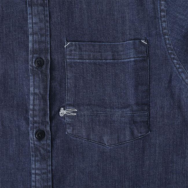 DENHAM デンハム AXEL SHIRT IC シザーロゴ アクセル ストレッチ