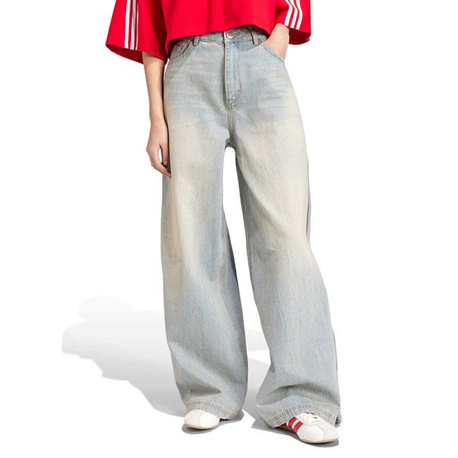 新品タグ付き adidas ADILENIUM デニムパンツ 30ワイド ZIP adidas originals アディダスオリジナルス ADILENIUM アディ