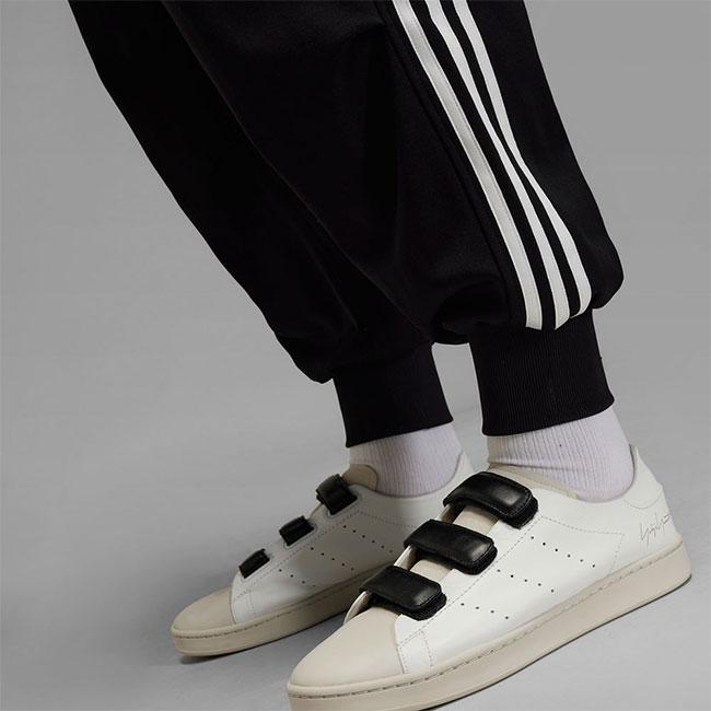 Y-3 ワイスリー 3ストライプス ジャージ カフパンツ JN7034 トラックパンツ 黒 メンズの画像