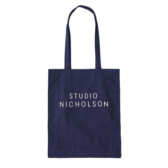 STUDIO NICHOLSON スタジオニコルソン コットンキャンバス ロゴ トート