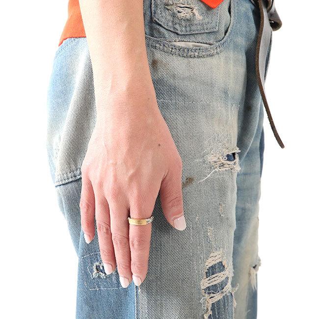 MM6 Maison Margiela ジオメトリック シグネチャーリング Maison Margiela メゾンマルジェラ ジオメトリック シルバートーン