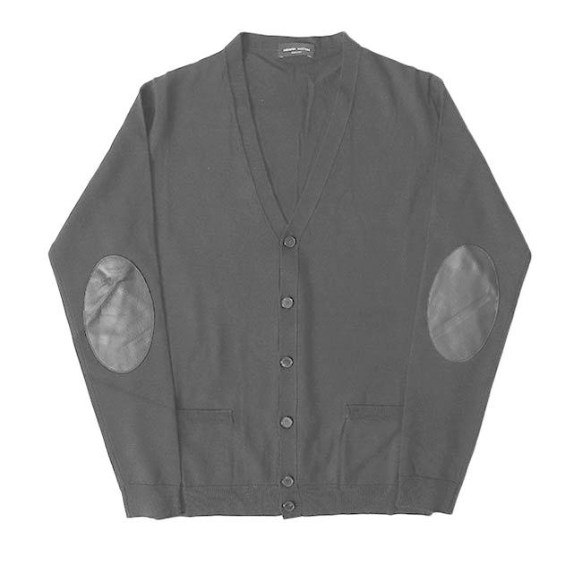 ロベルトコリーナ　カーディガン　レザーエルボーパッチ ロベルトコリーナカーディガンレザーエルボーパッチ