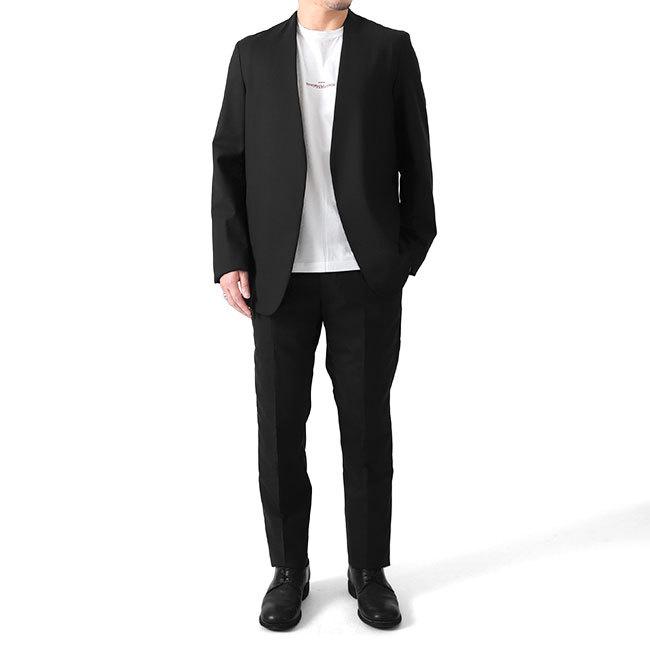 Maison Margiela ノーカラージャケット 黒 Maison Margiela - ノーカラージャケット Black | River