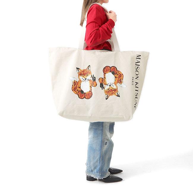 MAISON KITSUNÉ トートバッグ Amazon | MAISON KITSUNE (メゾンキツネ) トートバッグ DRESSED