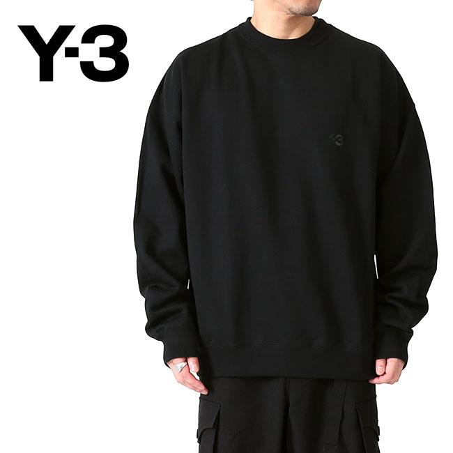 Y-3 ワイスリー ロゴ クルーネック スウェット IW0075 黒