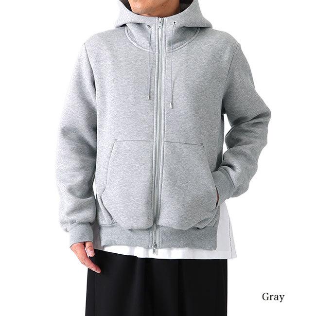 FUMITO GANRYU / Side Zip Hoodie/サイドジップパーカー/2/コットン/GRY/FU4-CU-14 FUMITO GANRYU フミトガンリュウ サイドジップ パーカー Fu4-Cu-14