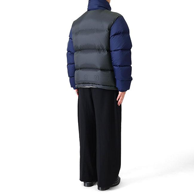[TIME SALE] MARNI マルニ リップストップナイロン スタンドカラー ダウンジャケット PIMU0013QS UTN877 メンズの画像
