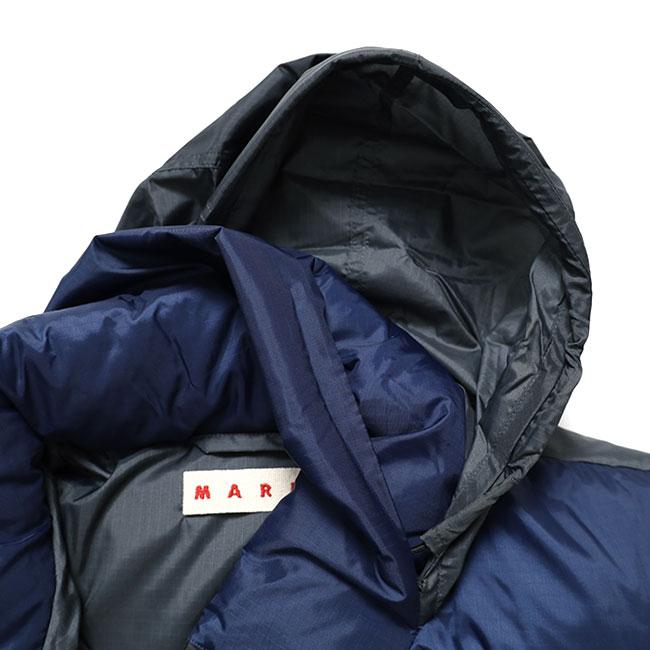 [TIME SALE] MARNI マルニ リップストップナイロン スタンドカラー ダウンジャケット PIMU0013QS UTN877 メンズの画像