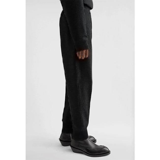 [TIME SALE] JIL SANDER ジルサンダー ウールメルトン スウェットパンツ J22KA0171 J40045 黒 ブラック ジョガーパンツ メンズの画像