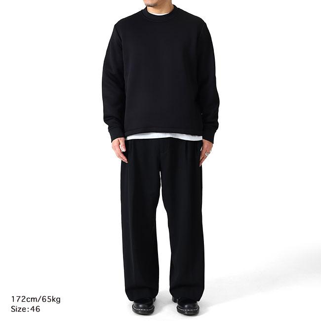 12aw ジルサンダー　スウェット SALE] JIL SANDER ジルサンダー テクニカル スポンジ ダブルフェイス