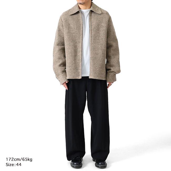 [TIME SALE] JIL SANDER ジルサンダー フェルトウール ジップジャケット J22DL0315 J20321 ベージュ シャツジャケット メンズの画像