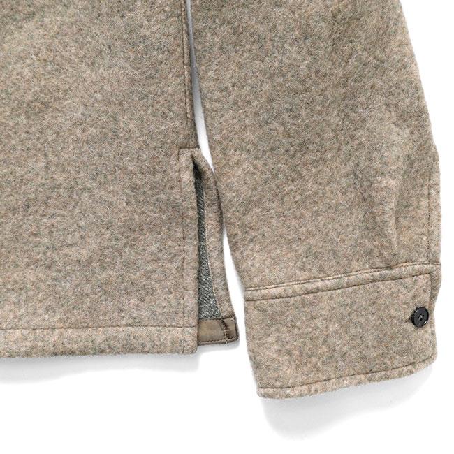 [TIME SALE] JIL SANDER ジルサンダー フェルトウール ジップジャケット J22DL0315 J20321 ベージュ シャツジャケット メンズの画像