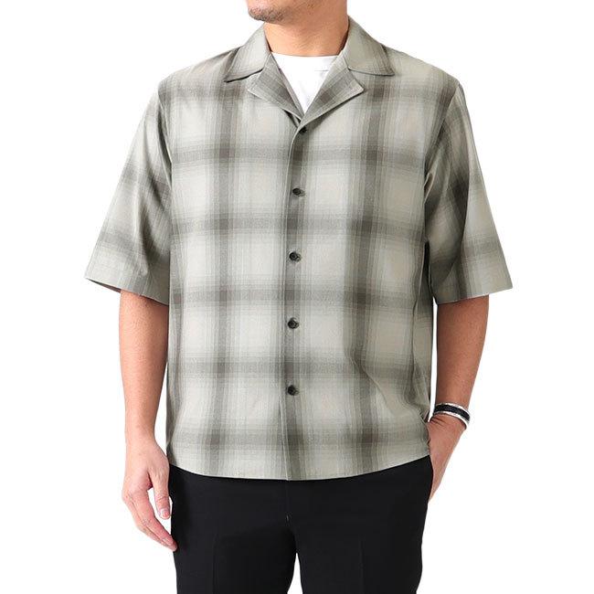 THE RERACS ザ リラクス オープンカラー チェックシャツ REBL THE RERACS ザ リラクス オープンカラー チェックシャツ REBL