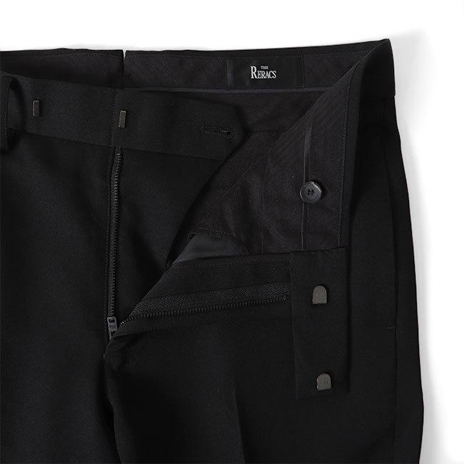 THE RERACS ザ リラクス ウール タキシードパンツ スラックス THE RERACS ザ リラクス ウール タキシードパンツ スラックス