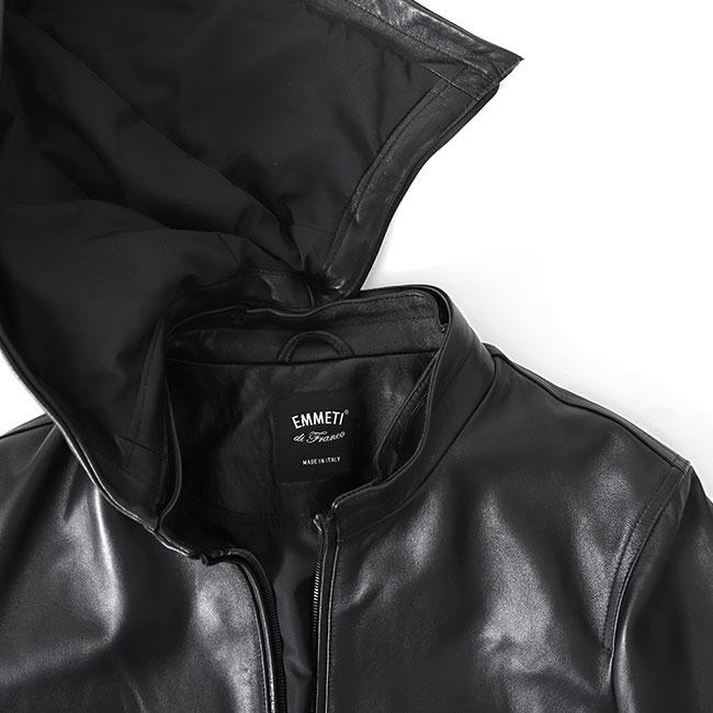 EMMETI エンメティ JURI HOODIE ユリ フード付き レザー EMMETI エンメティ JURI HOODIE ユリ フード付き レザー