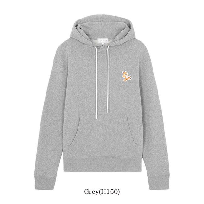 MAISON KITSUNE' - MAISON KITSUNE / メゾンキツネ | チラックスロゴ スウェットパーカー | M | ホワイト | レディース SALE] Maison Kitsune メゾンキツネ チラックスロゴ スウェット